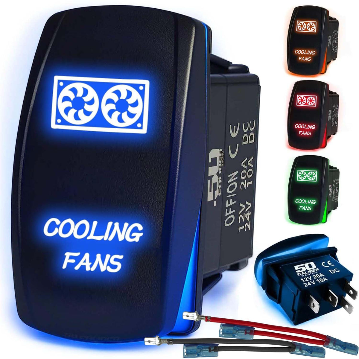 Waterproof Funny Rocker Switch - 12V ON/Off, LED Backlit with Custom Etched Design | R1 Industries