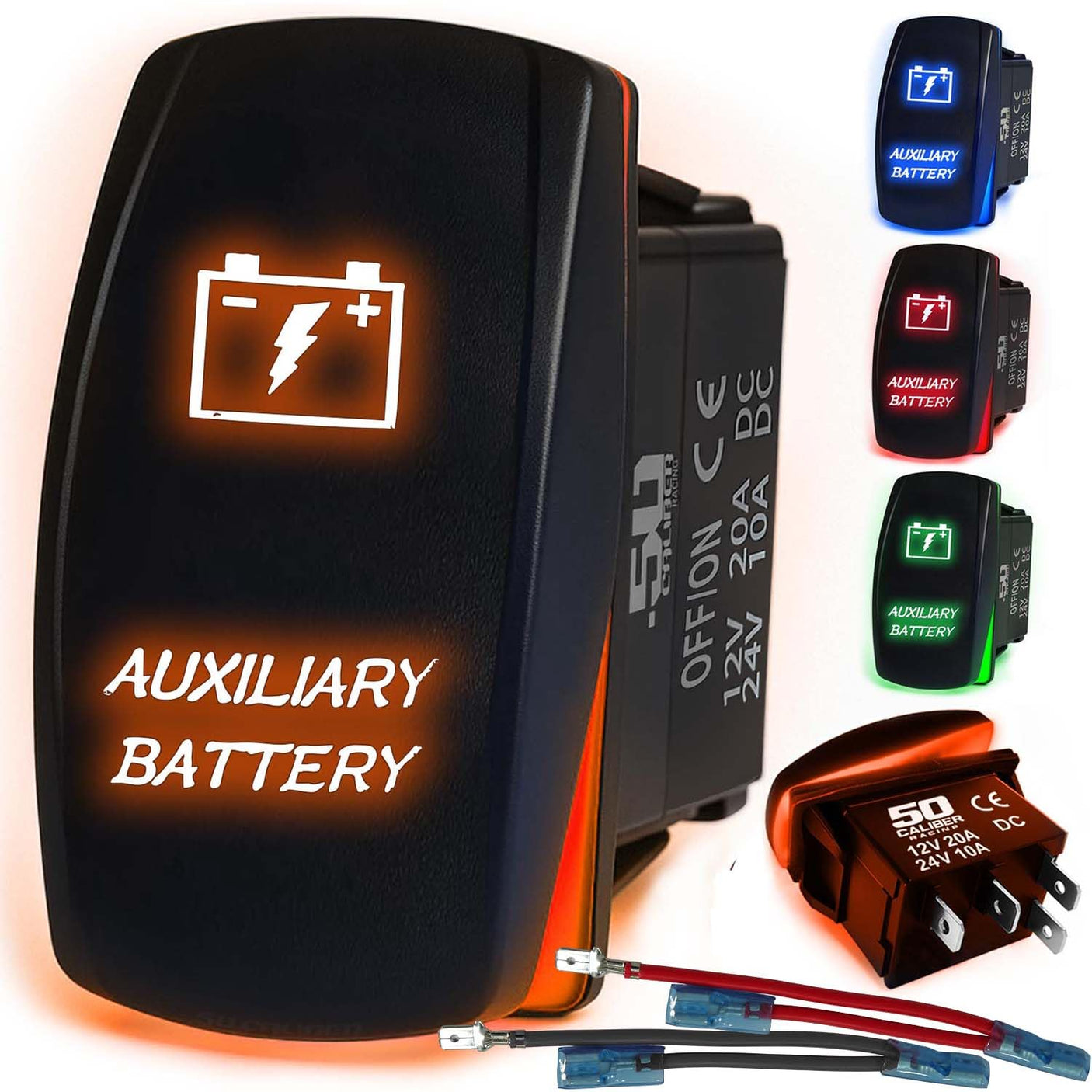 Waterproof Funny Rocker Switch - 12V ON/Off, LED Backlit with Custom Etched Design | R1 Industries