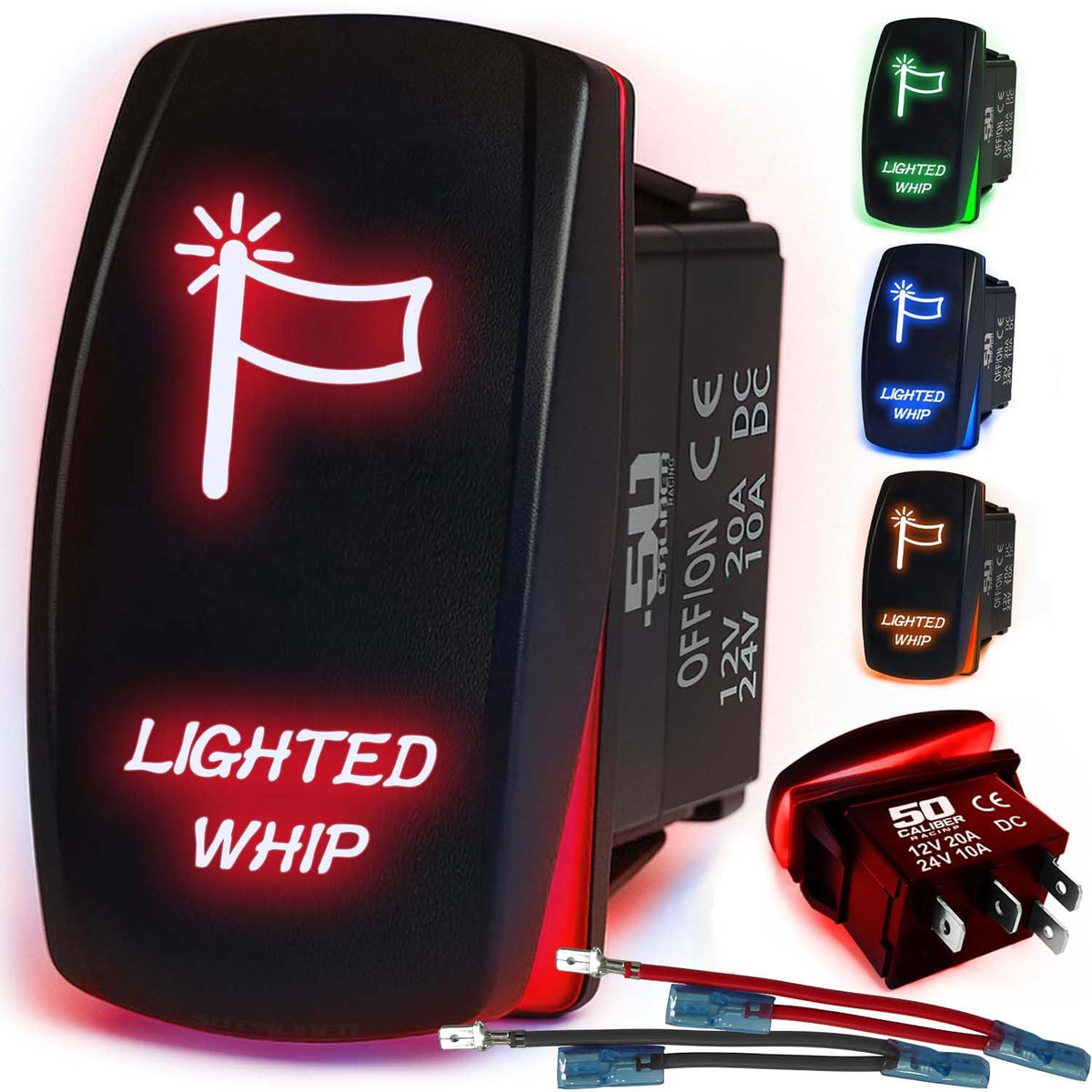Waterproof Funny Rocker Switch - 12V ON/Off, LED Backlit with Custom Etched Design | R1 Industries