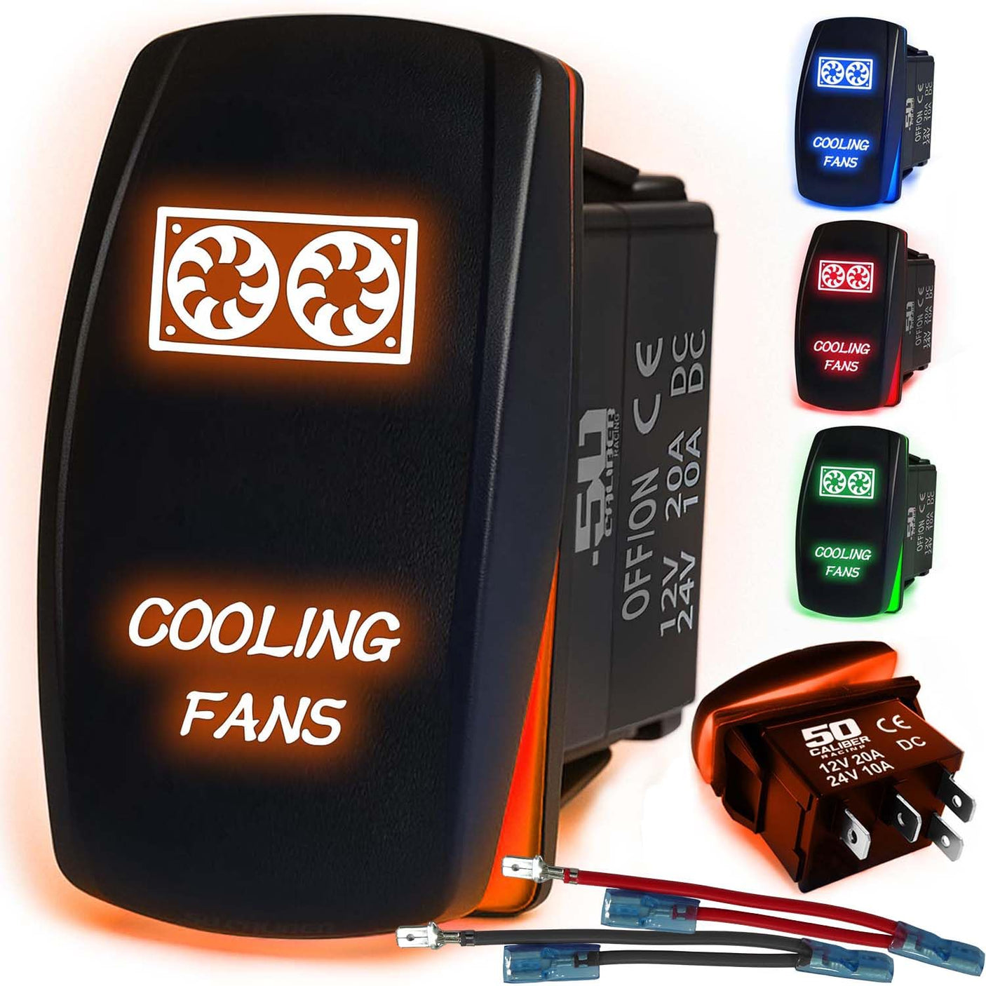Waterproof Funny Rocker Switch - 12V ON/Off, LED Backlit with Custom Etched Design | R1 Industries