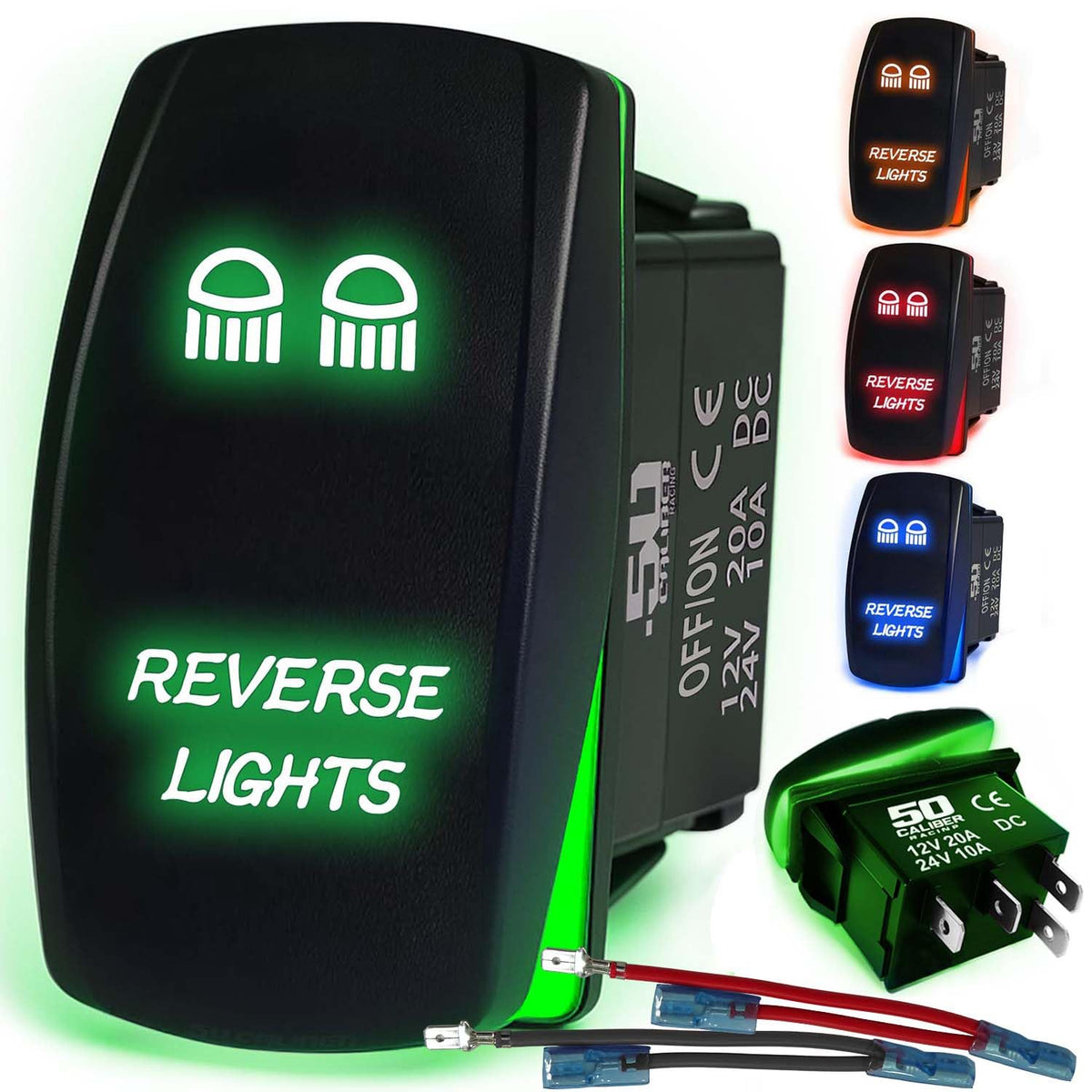 Waterproof Funny Rocker Switch - 12V ON/Off, LED Backlit with Custom Etched Design | R1 Industries