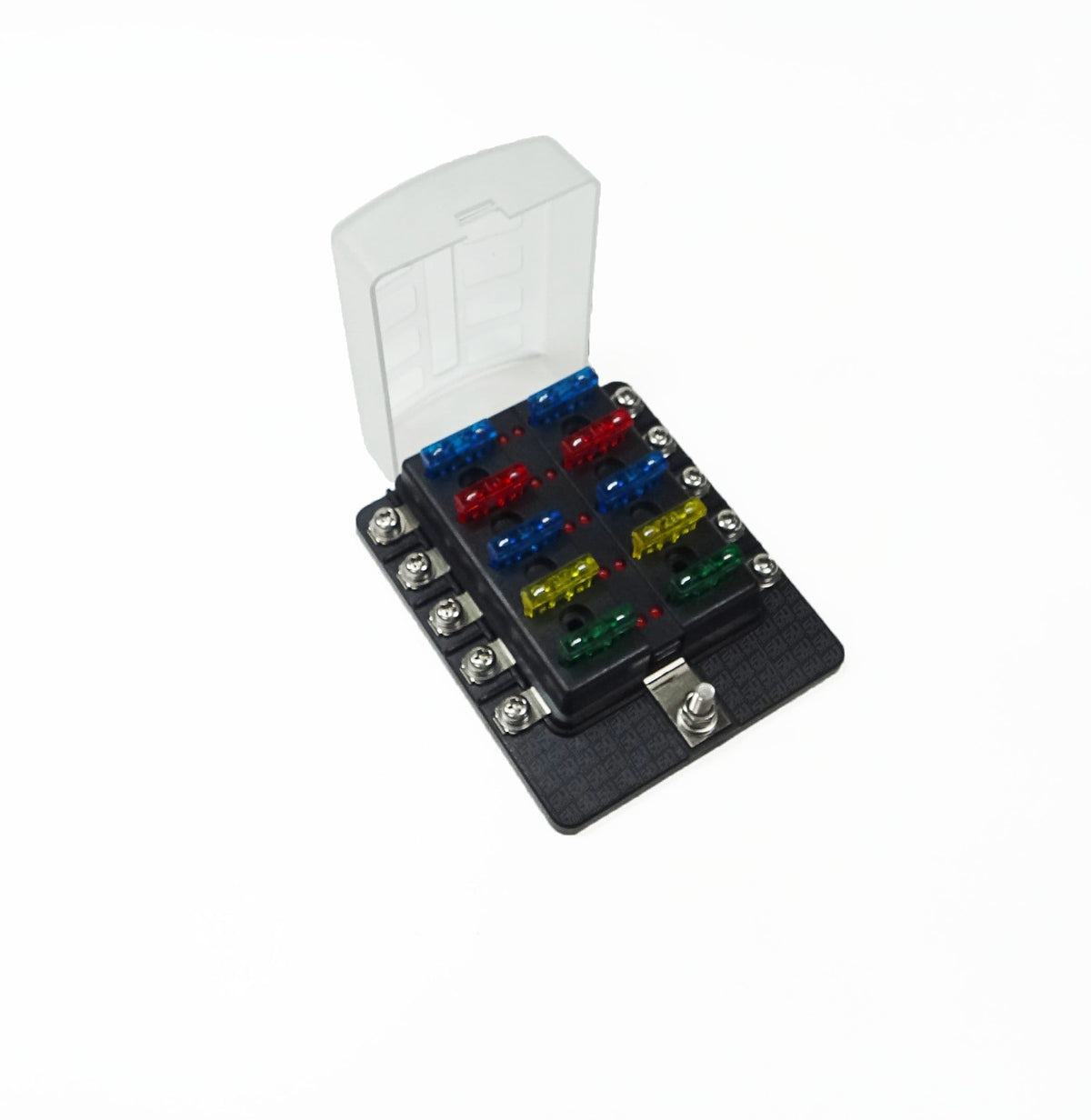 50 Caliber Racing 10 Way Screw Fuse Block - LED Indicators
