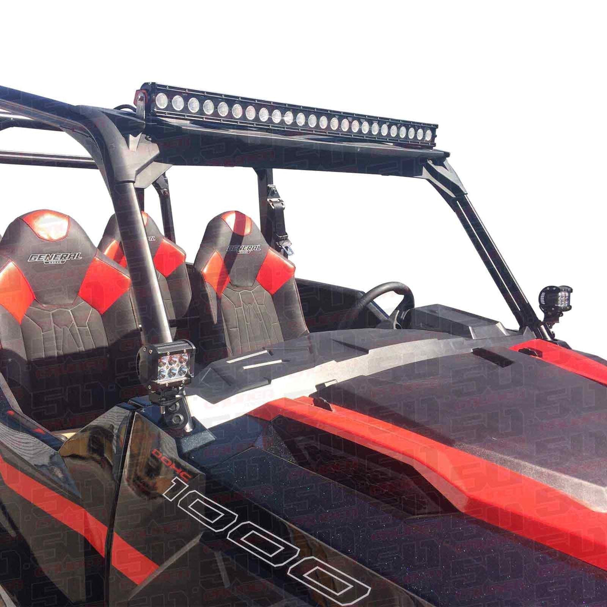Polaris General A-Pillar Pod Light Mounts