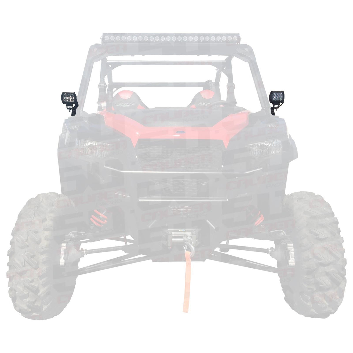 Polaris General A-Pillar Pod Light Mounts