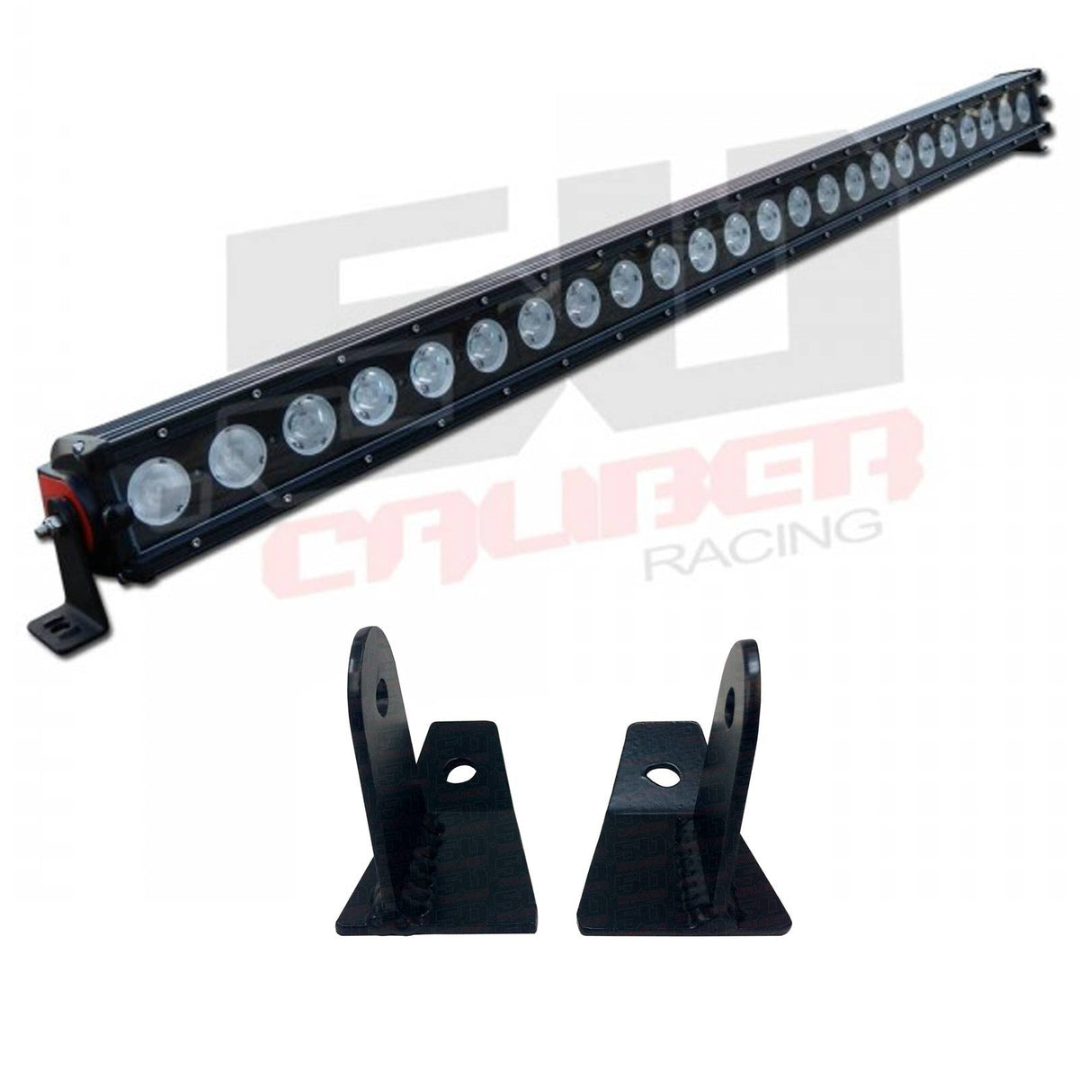 50 Caliber Racing Polaris General LED Light Bar Brackets - Brow Mount + USA Made Steel (2015-2018)