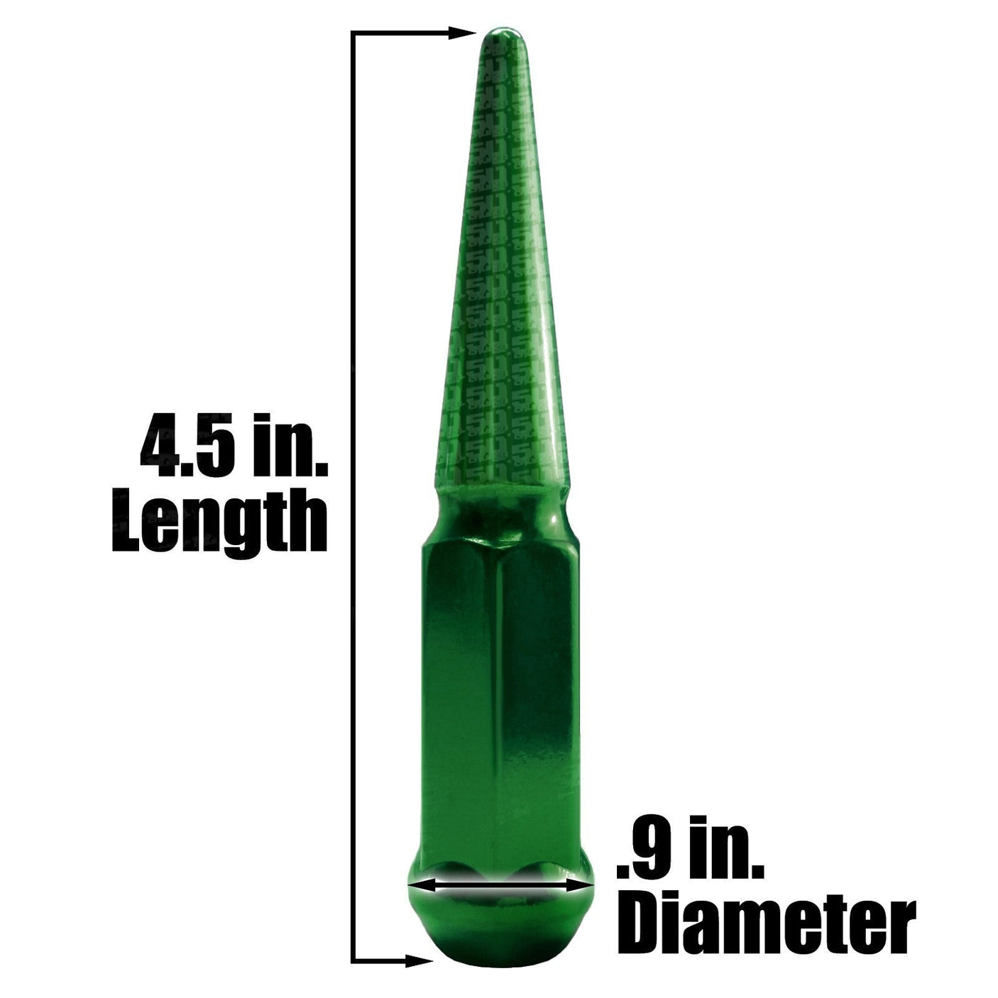 50 Caliber Racing 4.5 Inch Spike Lug Nut Singles