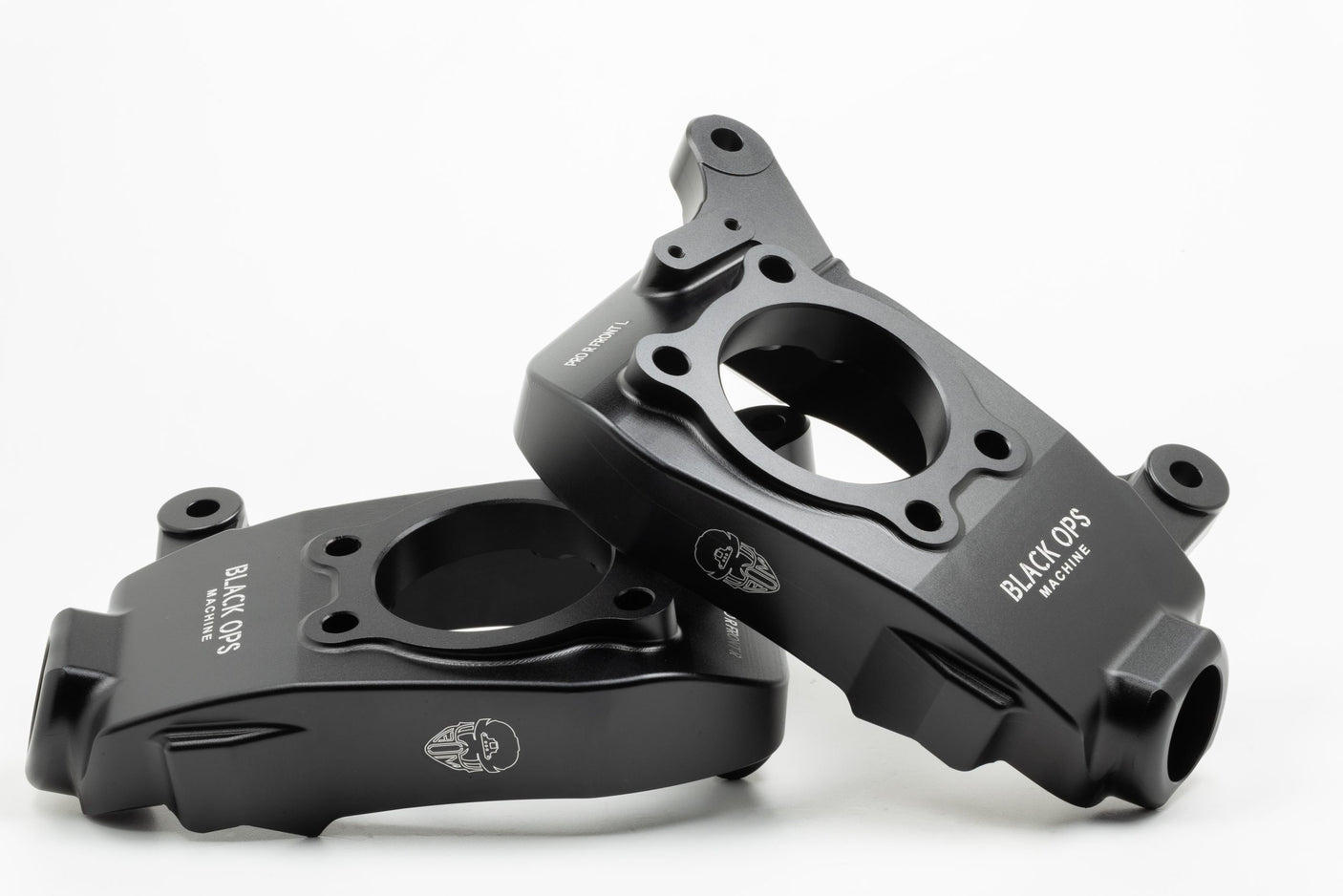 Pro R / Turbo R Front Knuckles - 6061 Billet Aluminum + 100% Bolt-On (Polaris Pro R & Turbo R)