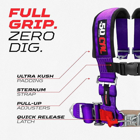 Photo of 3" 4-Point Racing Harness - 50 Caliber Racing | Premium UTV Safety Harness by 50 Caliber Racing - Premium Harnesses for UTVs / Side by Sides