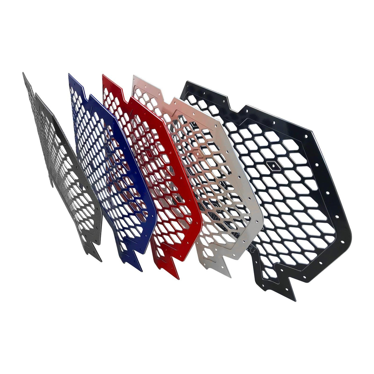 50 Caliber Racing Polaris RZR XP1000 / XP Turbo / Turbo S CNC Billet Grill with Bumper Notch - 2-Tone + Multiple Colors