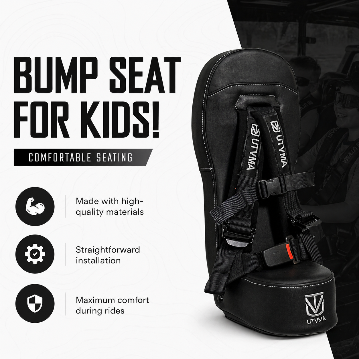 RZR 4 PRO | PRO R | TURBO R Rear Bump Seat (2025+) | UTV Mountain Accessories