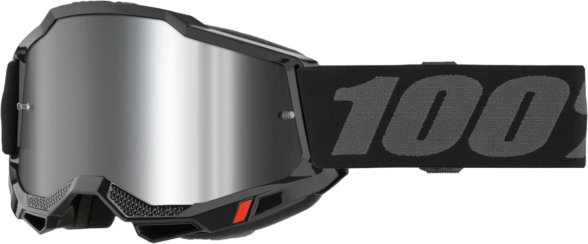 100% Accuri 2 Junior Goggles - Black Mirror Silver Lens