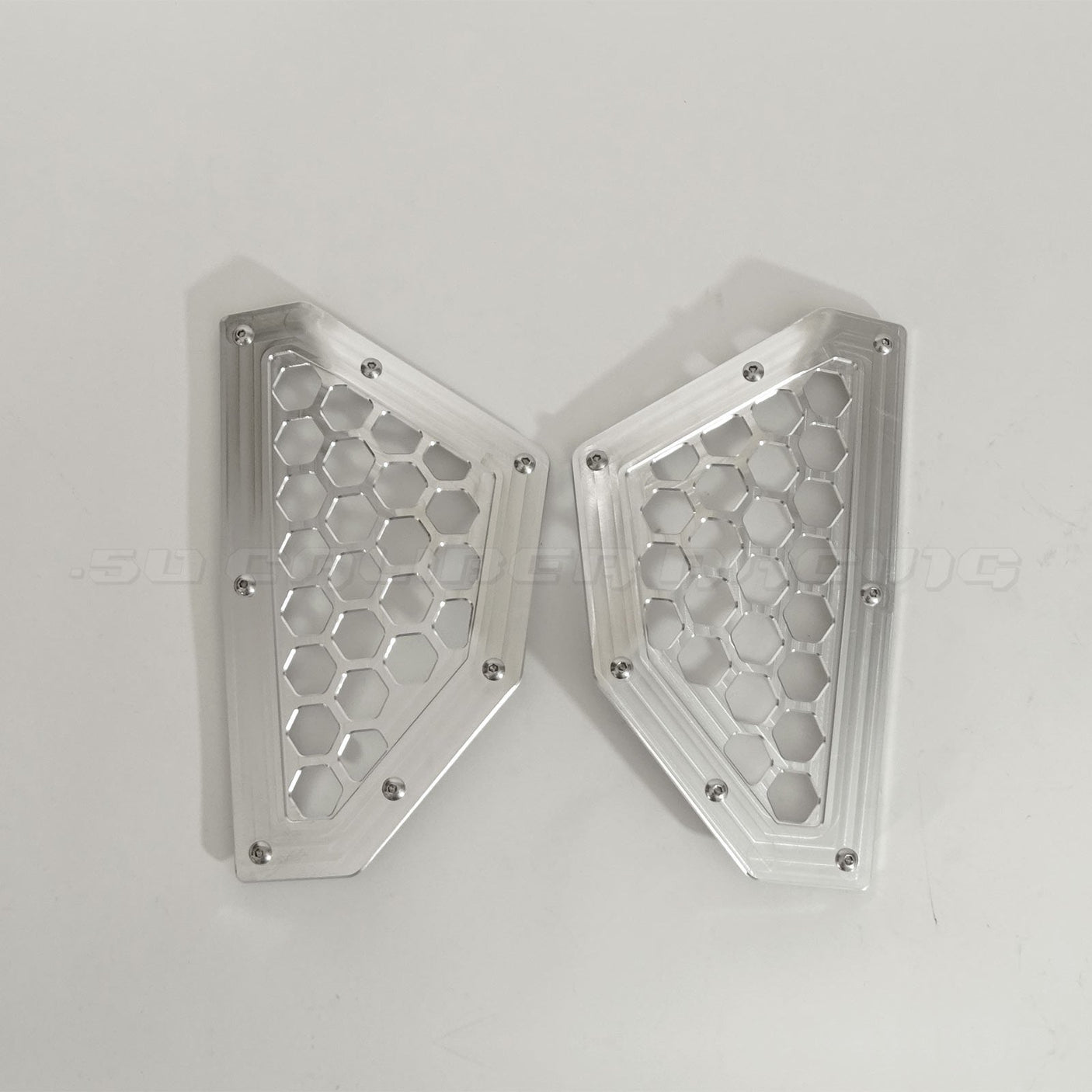 50 Caliber Racing Billet Rear Grille Bezels for Can-Am X3 (2 & 4 Seat Models)
