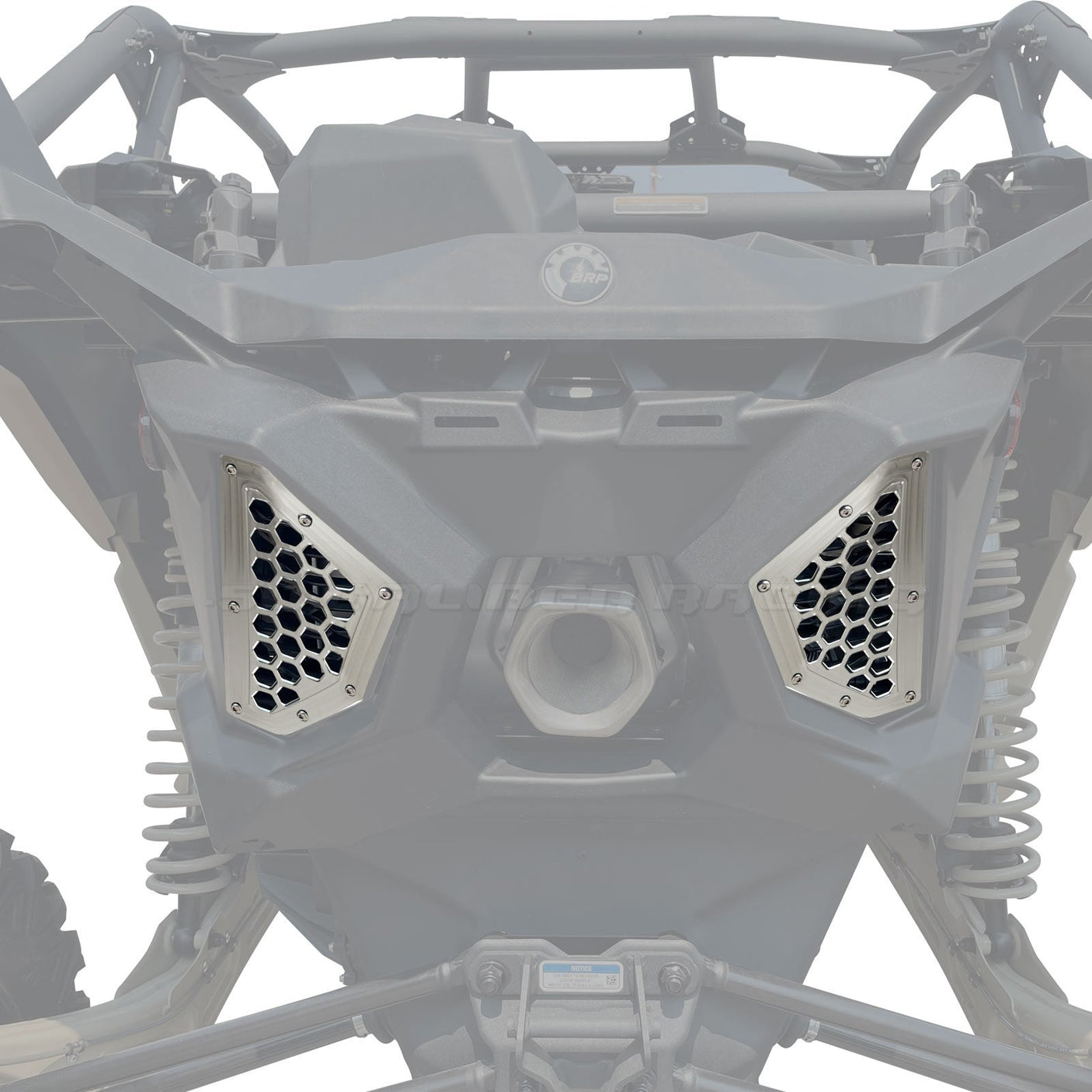 50 Caliber Racing Billet Rear Grille Bezels for Can-Am X3 (2 & 4 Seat Models)