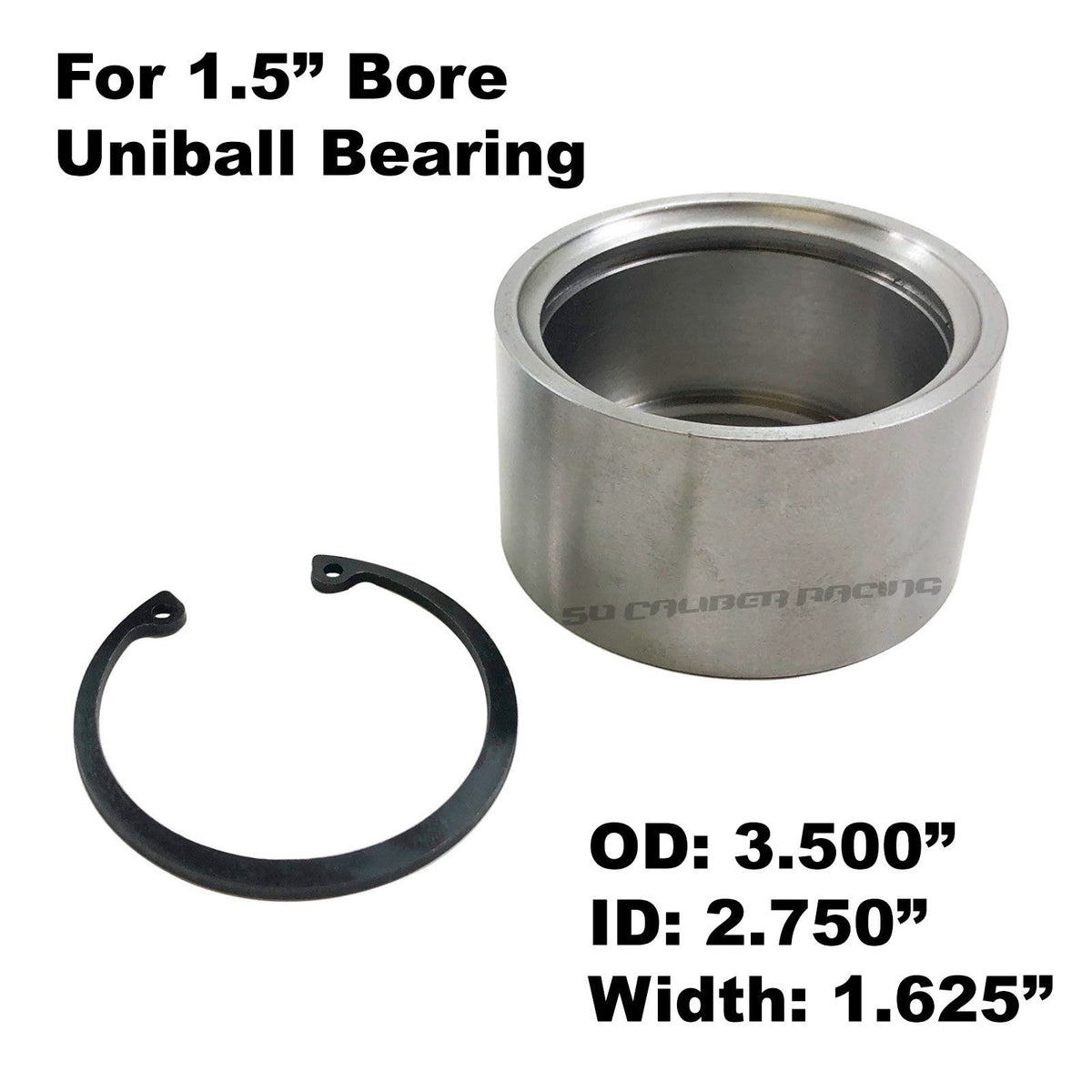 Chromoly Uniball Cups with Snap Ring