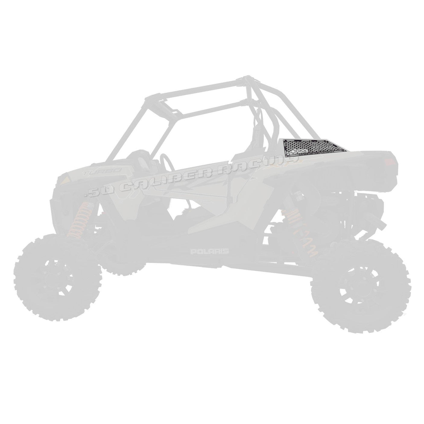 50 Caliber Racing RZR XP Turbo Laser Cut Steel Side Intake Grilles