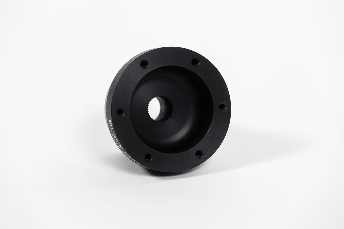 Can-Am / Polaris 6-Bolt Steering Wheel Hub Retainer - Billet 6061-T6 Aluminum, Anodized Black