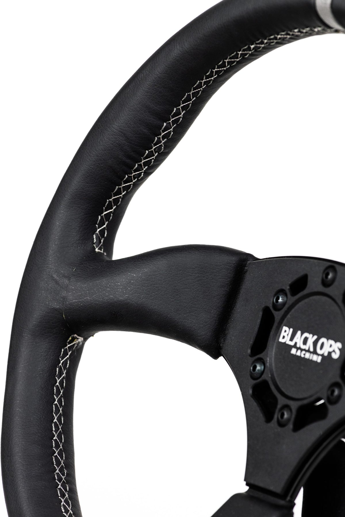 Black Ops Machine Classic Leather UTV Steering Wheel - 350MM
