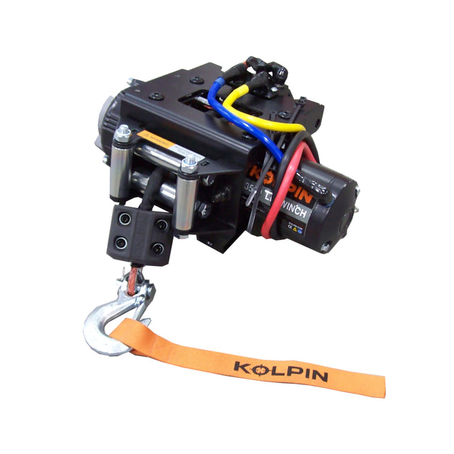 Photo of KOLPIN QUICK MOUNT WINCH 3500 SYNTHETIC POL by KOLPIN - Premium Mounts for UTVs / Side by Sides