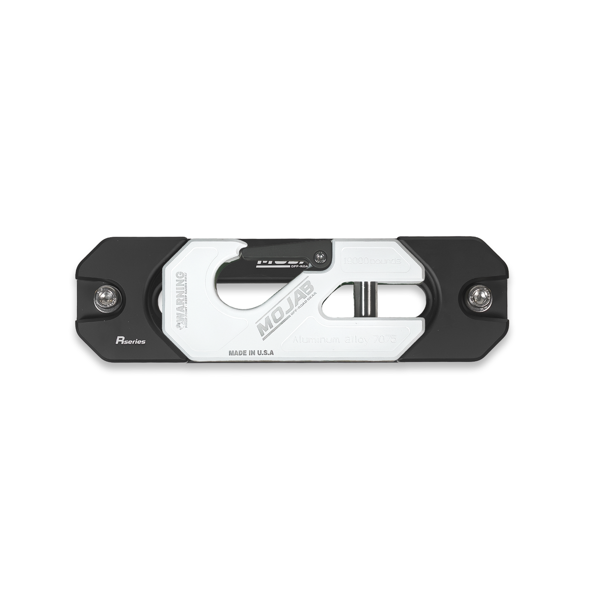 Photo of Aluminum Recessed Winch Shackle with Fairlead Kit, closed latch (LIFE TIME WARRANTY*) by MOJAB OFFROAD - Premium Winches & Winch Mounts for UTVs / Side by Sides