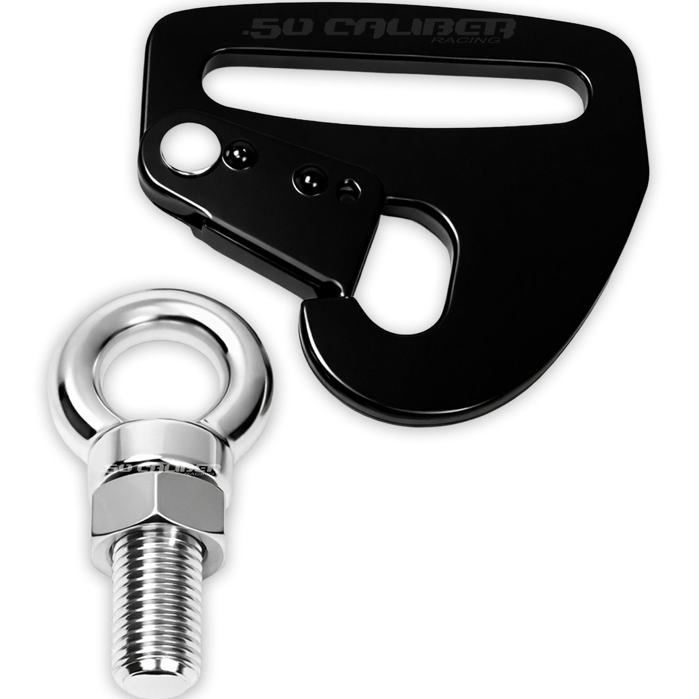 50 Caliber Racing Quick Release Harness Mount - Eyebolt Kit for 4, 5 & 6-Point Harnesses | Cage or Chassis Mount