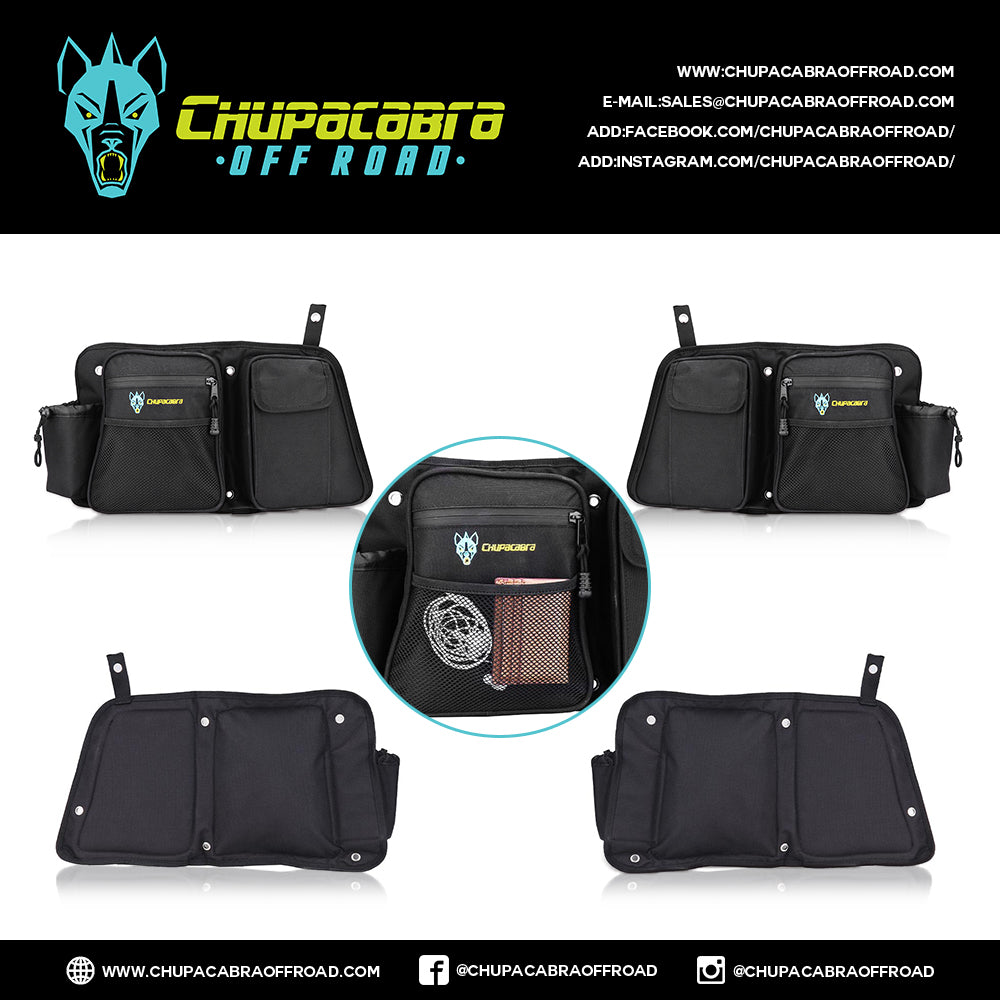 RZR Rear Door Bags - Weather-Resistant Storage + Easy Access (2014-2022)