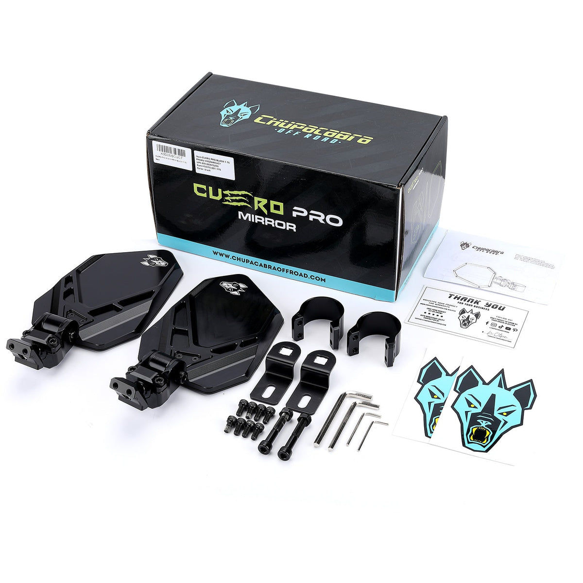 Cuero Pro UTV Side Mirror - Larger Viewing Area + Adjustable Design