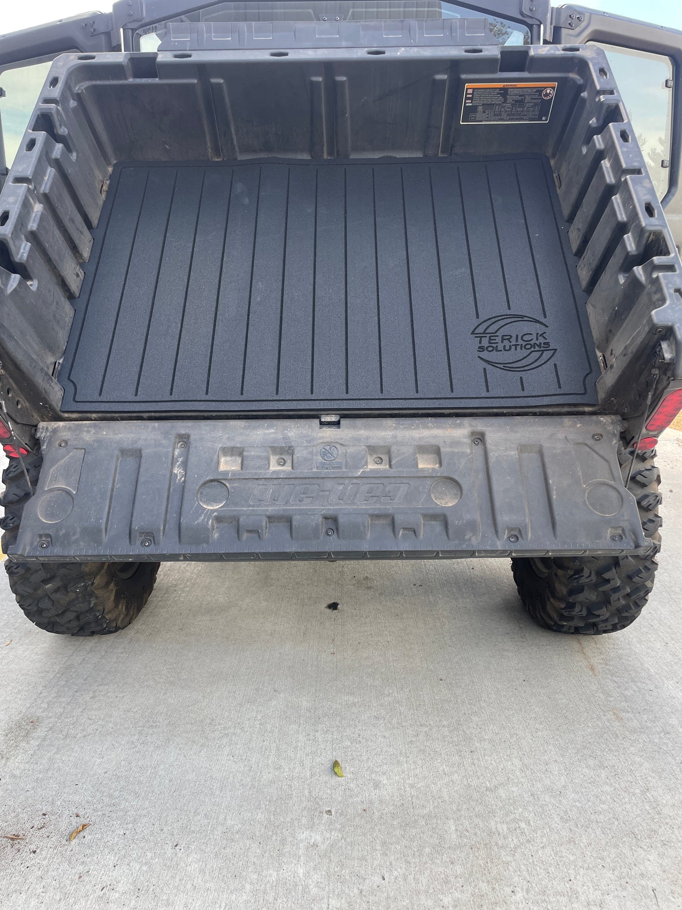 Photo of Can-Am Defender Rubber Floor Mats - 3/8" Recycled Rubber, Made in USA (2016-2025) by Terick Solutions - Premium UTV Rubber floor mats for UTVs / Side by Sides
