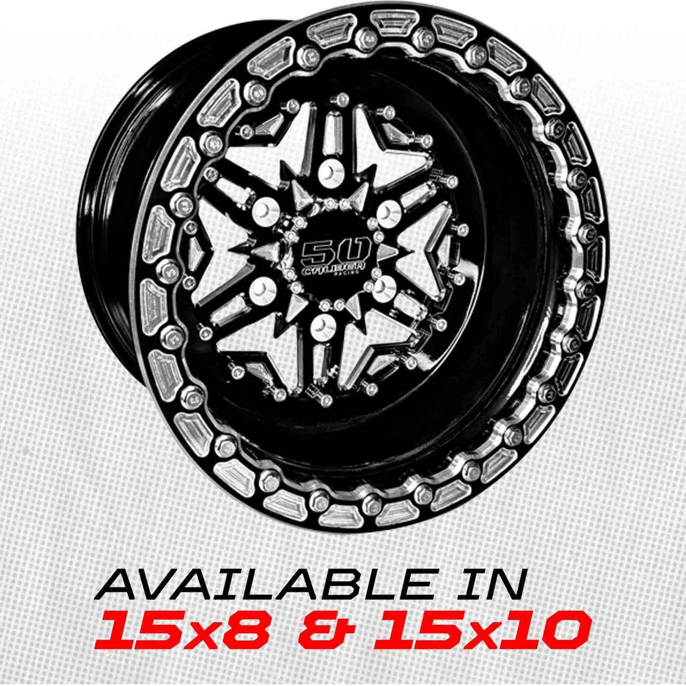 504 Billet Aluminum Can-Am Beadlock Wheel - Black