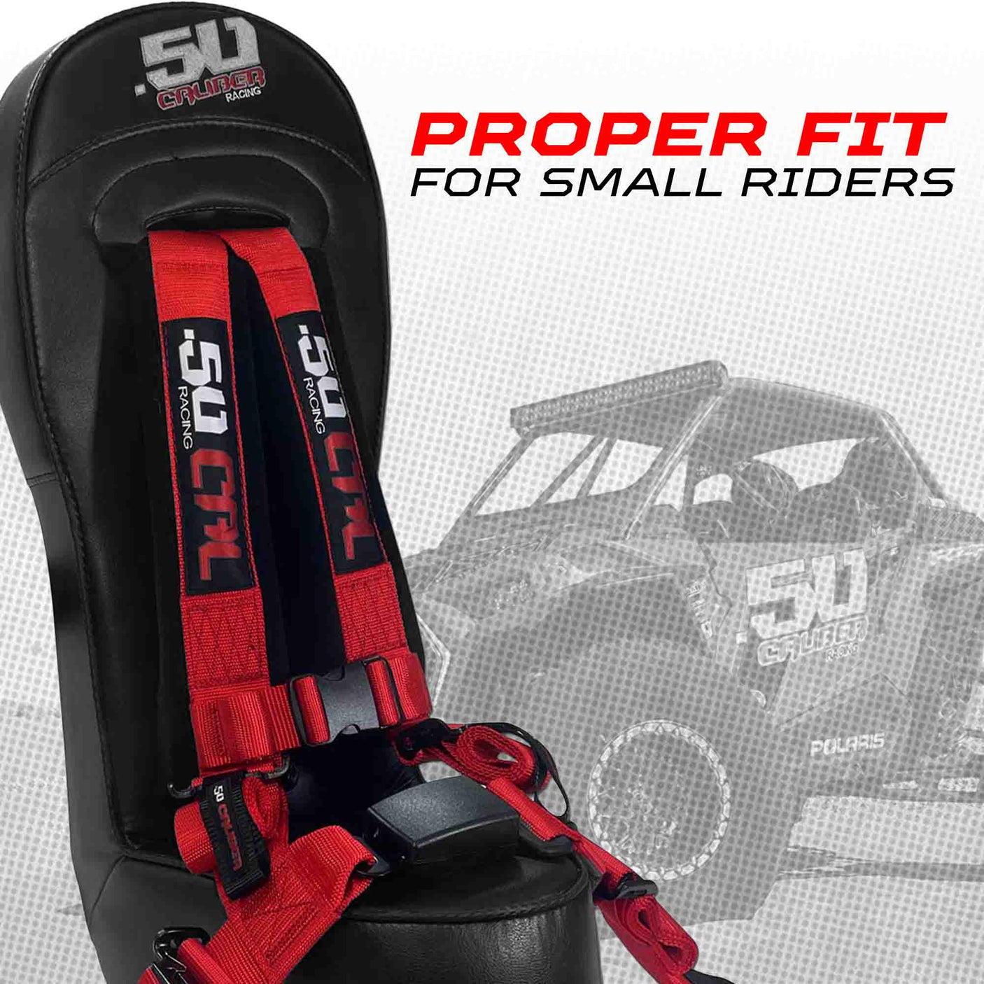 Can-Am Maverick X3 Bump Seat with Harness by 50 Caliber Racing