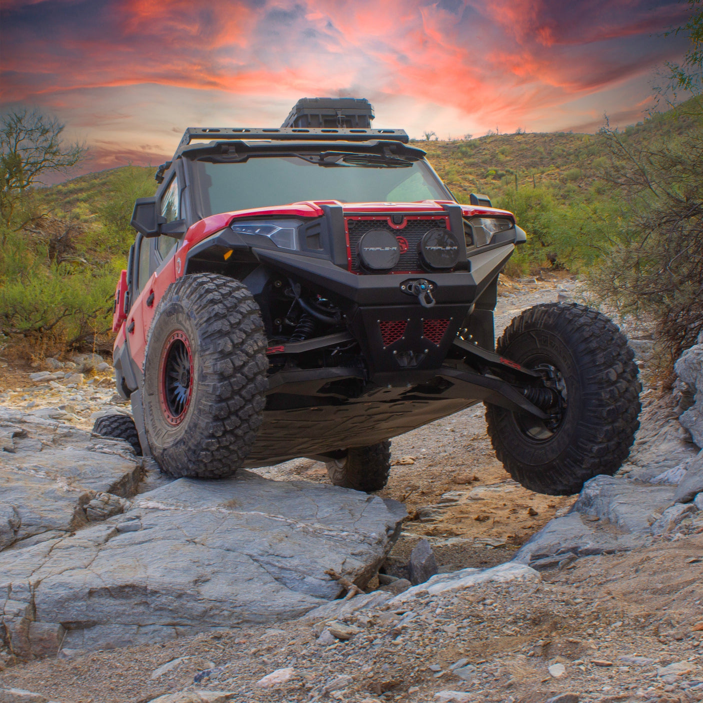 Photo of SDR Motorsports Polaris Xpedition X-Plorer Front Bumper and Winch Mount by SDR Motorsports - Premium Bumpers for UTVs / Side by Sides