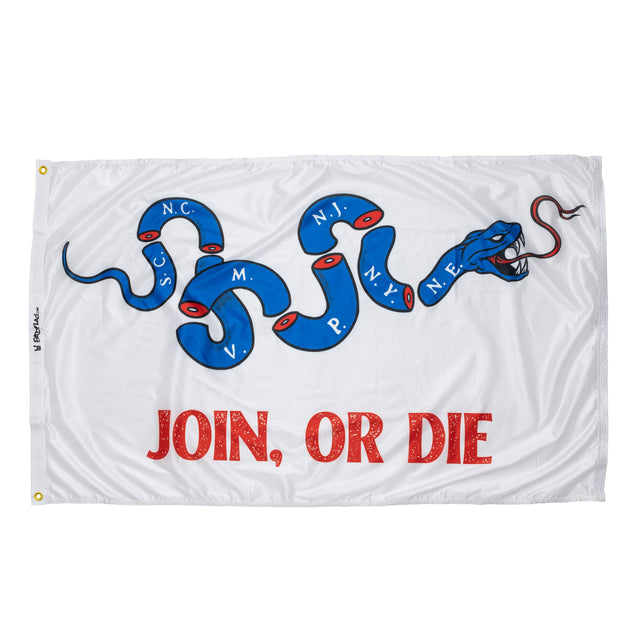 Photo of Join or Die Flag, Blue Snake by Bad Flag Store - Premium Flags for UTVs / Side by Sides
