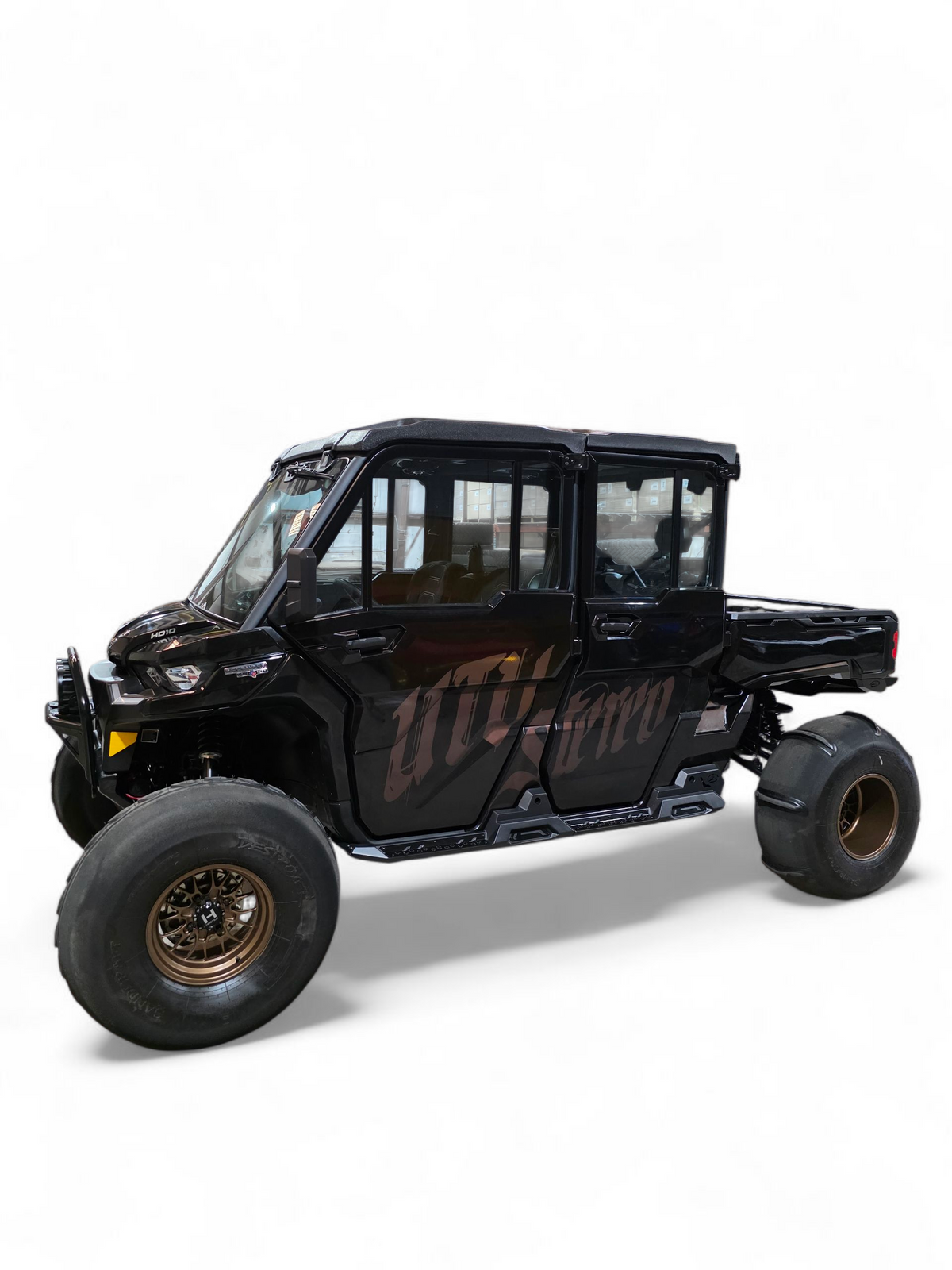2016+ Can Am Defender HD10 Rocker Steps (4 Seat) - Elektric Offroad