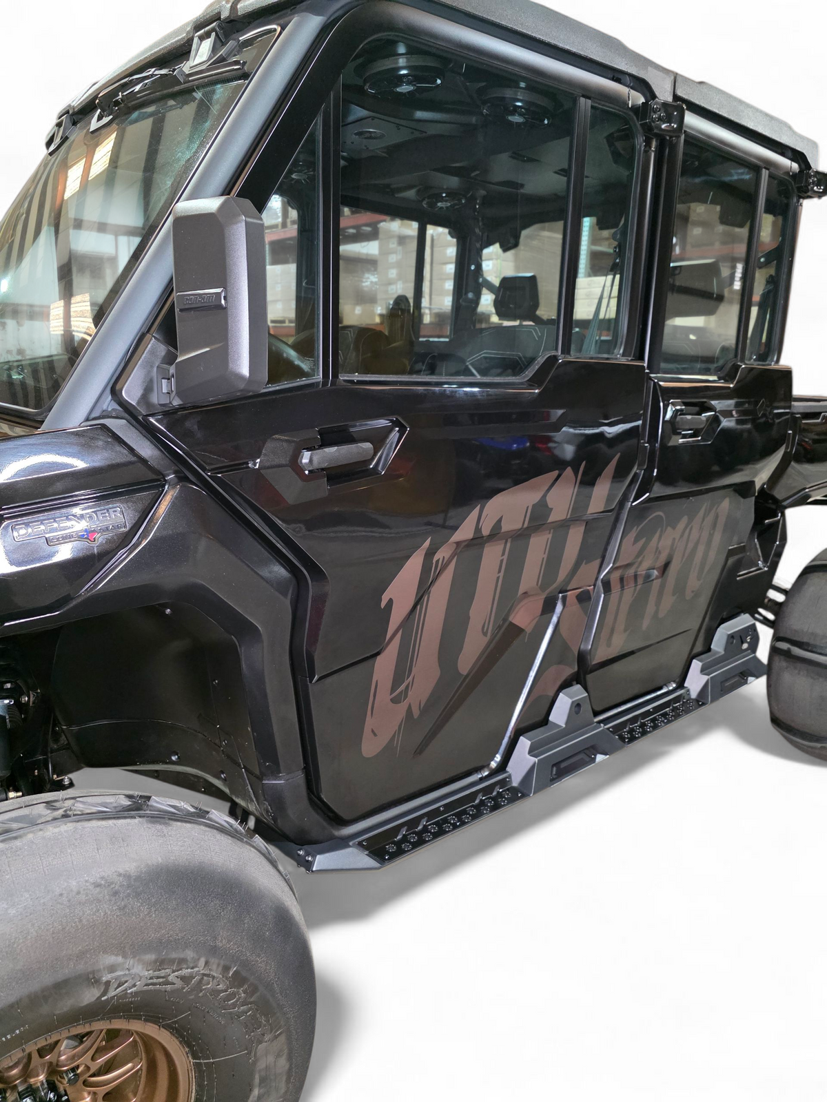 2016+ Can Am Defender HD10 Rocker Steps (4 Seat) - Elektric Offroad