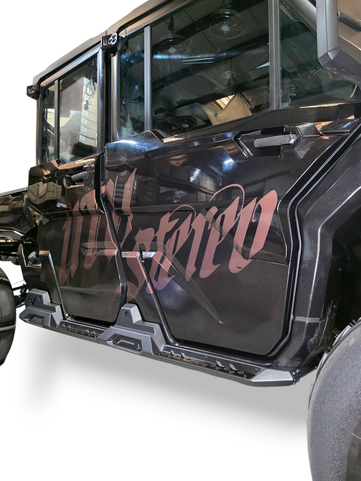 2016+ Can Am Defender HD10 Rocker Steps (4 Seat) - Elektric Offroad