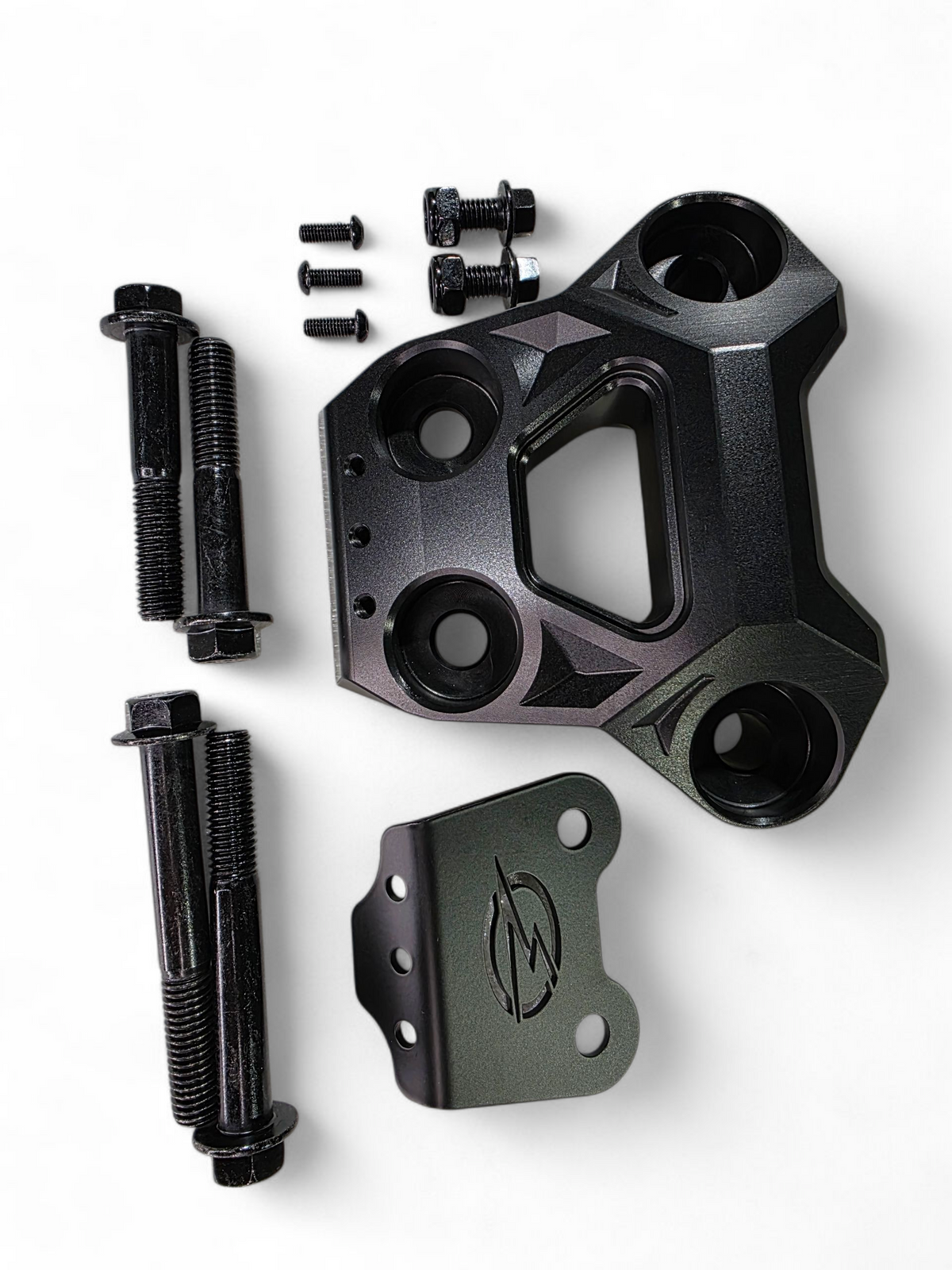 2024+ Can-Am Maverick R Billet Radius Rod Plate - Black