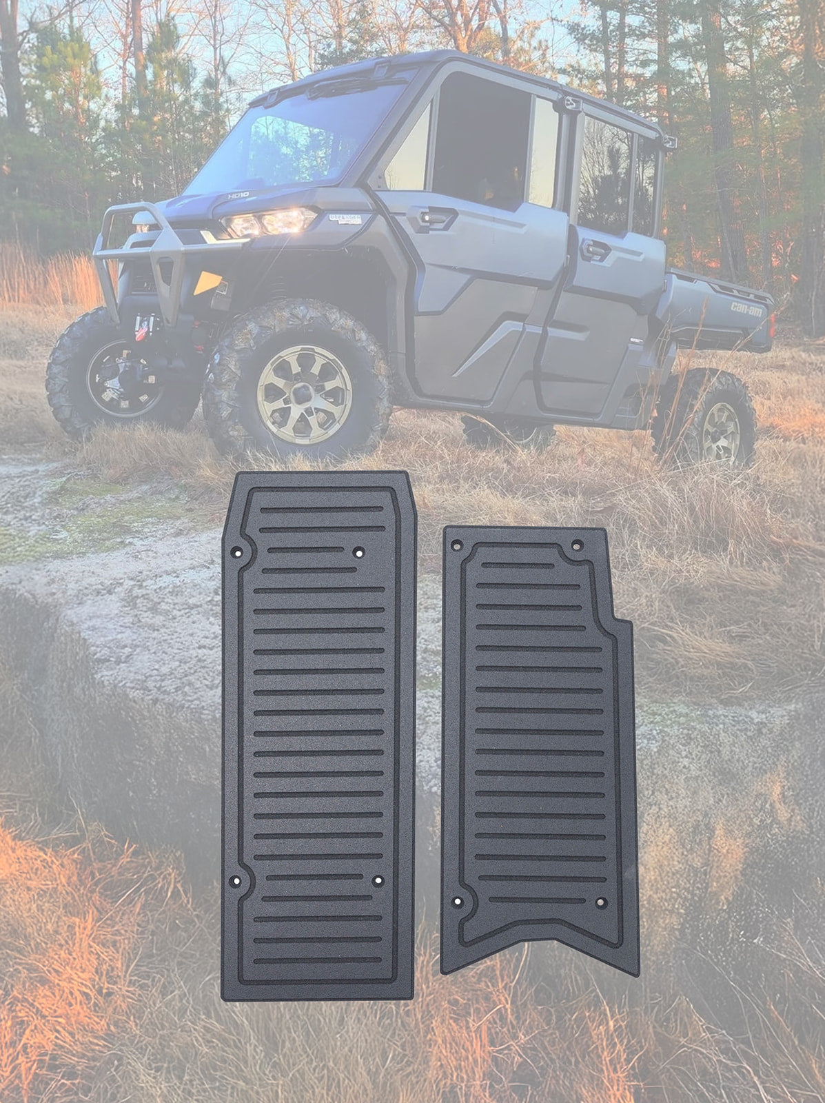 Photo of Can-Am Defender *New HD11* Rubber Floor Mats by Terick Solutions - Premium UTV Rubber floor mats for UTVs / Side by Sides