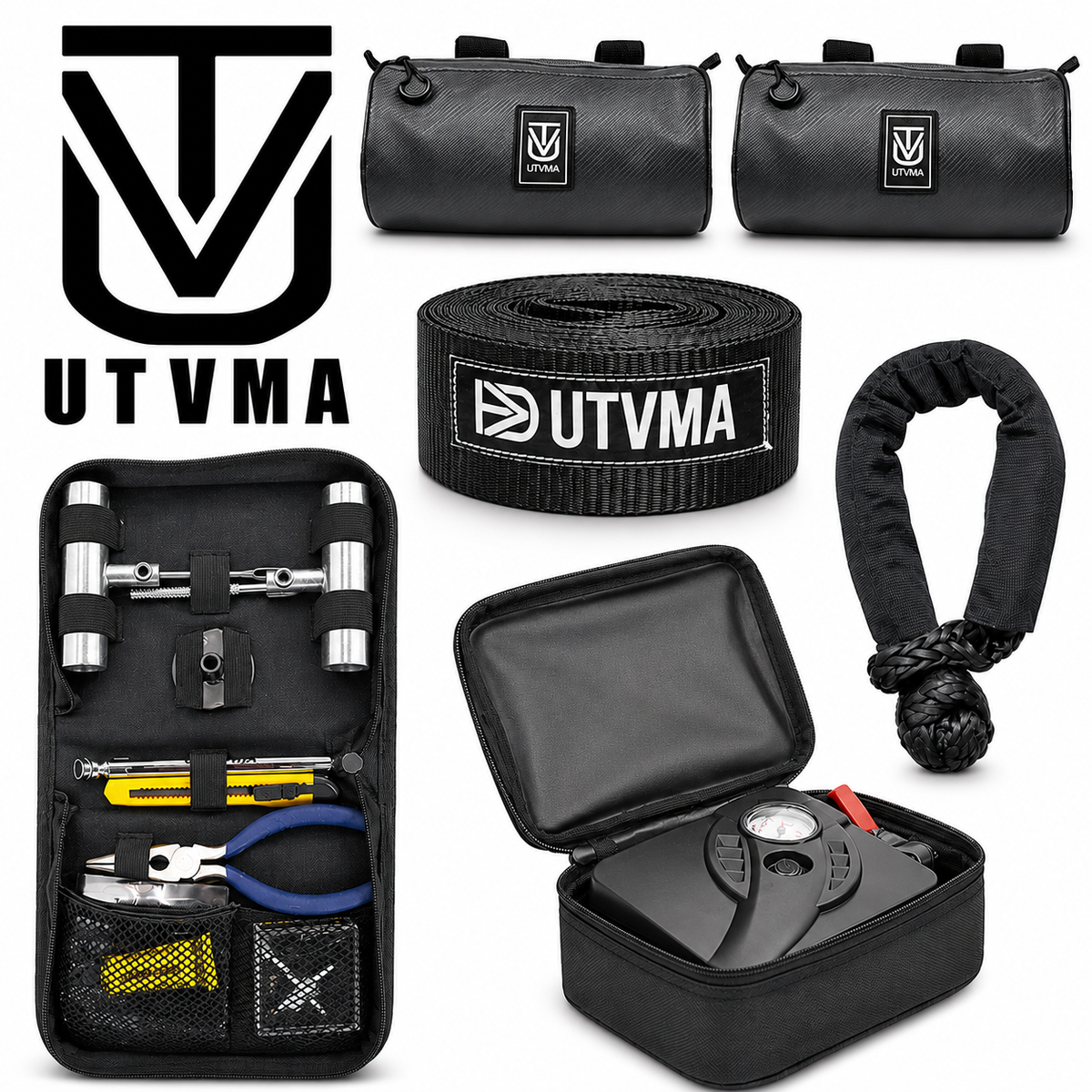 Ultimate UTV recovery kit with bags, compressor and recovery gear