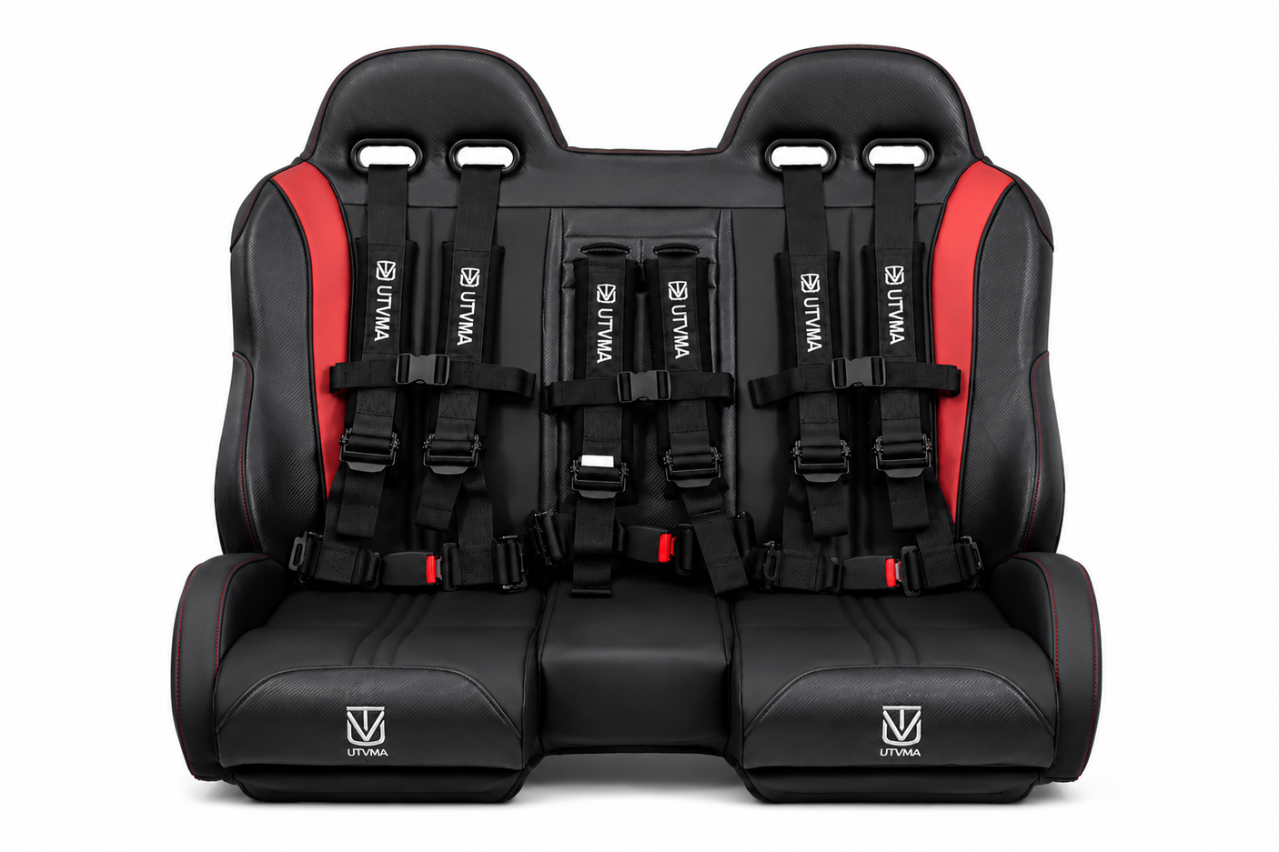 UTVMA Polaris RZR 900/1000 Front or Rear Bench Seat with Harnesses