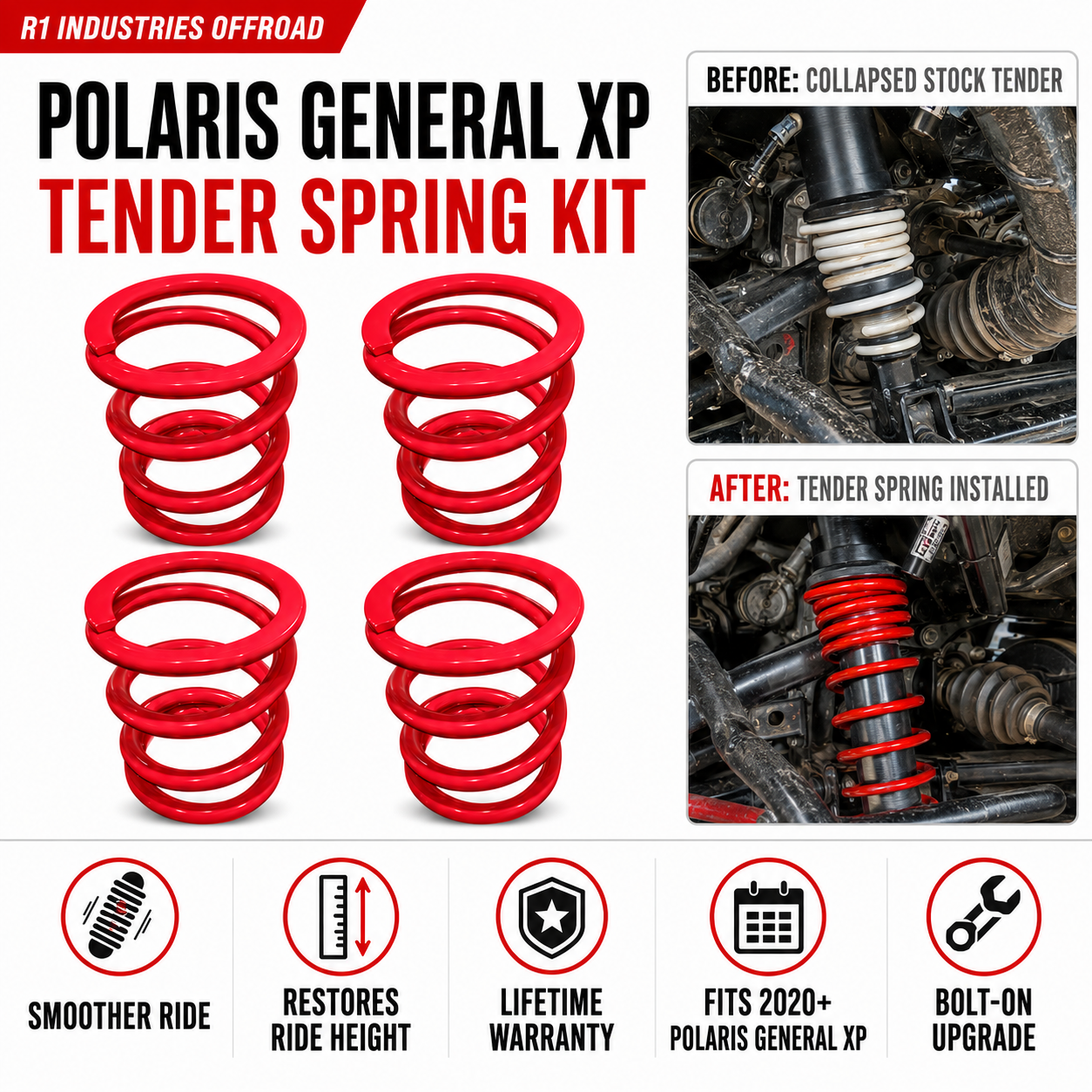 Polaris General XP Tender Spring Kit | 2020+