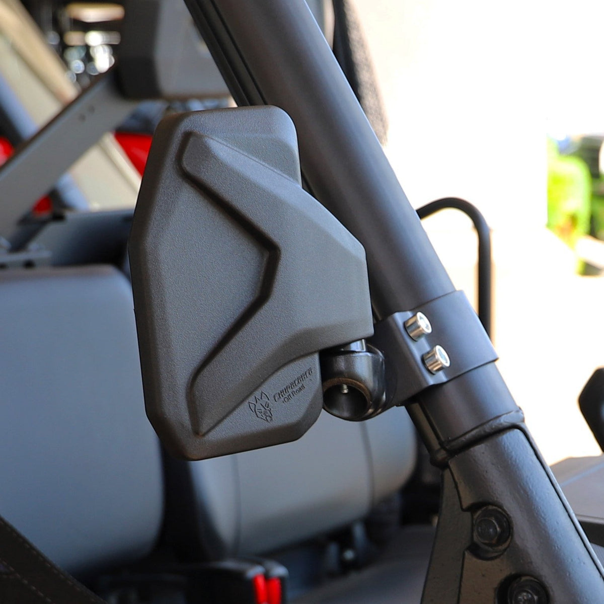 Channel Shaped Side Mirror for UTV - Adjustable & Breakaway