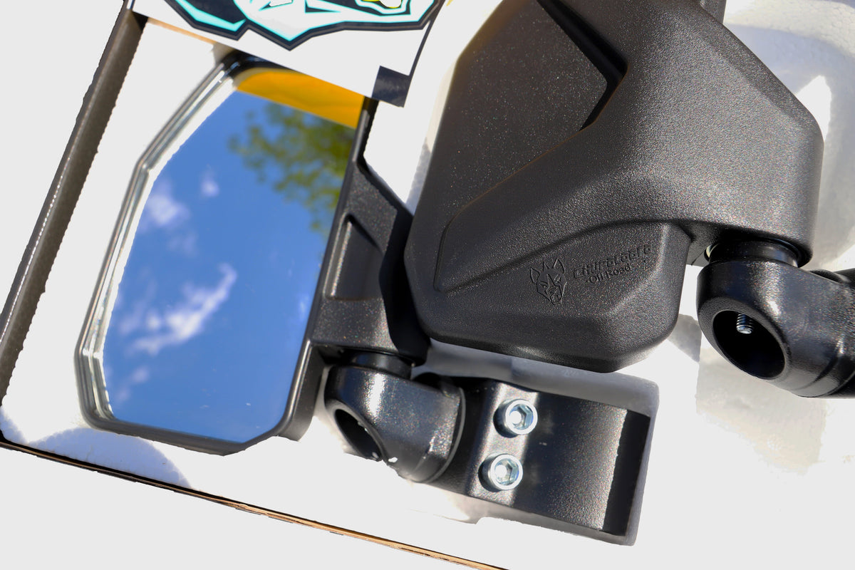 Channel Shaped Side Mirror for UTV - Adjustable & Breakaway