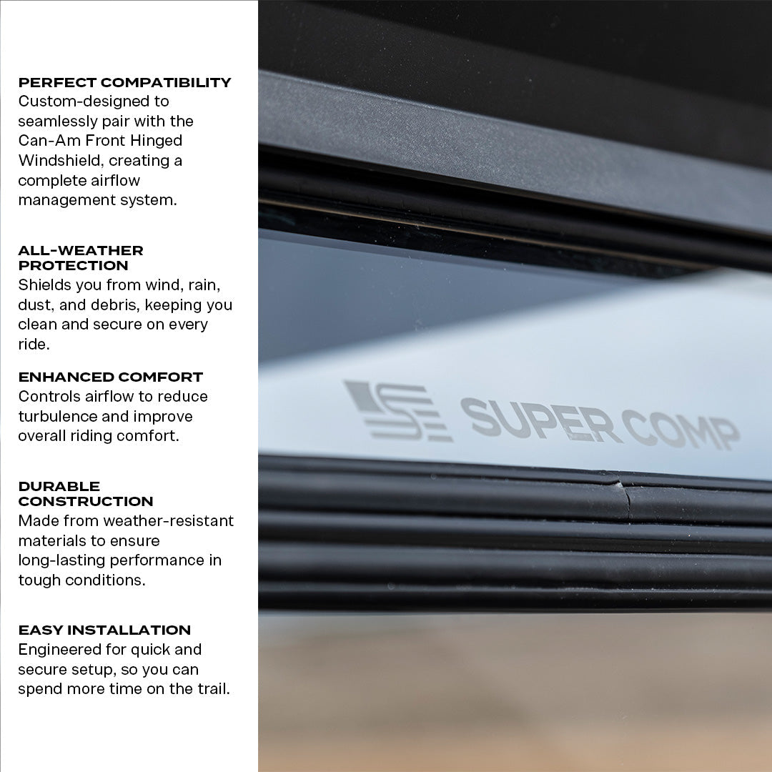 Photo of Can-Am Commander Tinted Rear Windshield by Super Comp - Premium Windshields for UTVs / Side by Sides