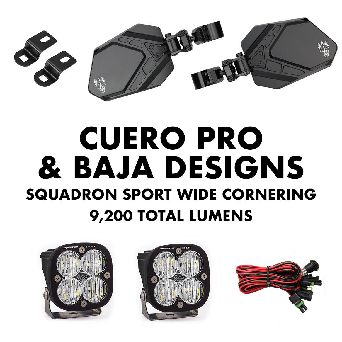Cuero Pro Mirror Light Combo - Bright Illumination + Customization