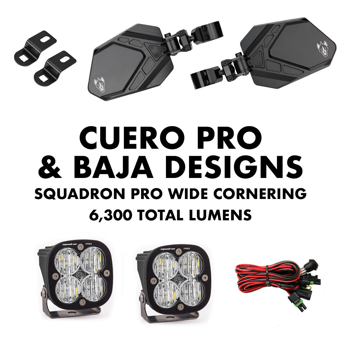 Cuero Pro Mirror Light Combo - Bright Illumination + Customization