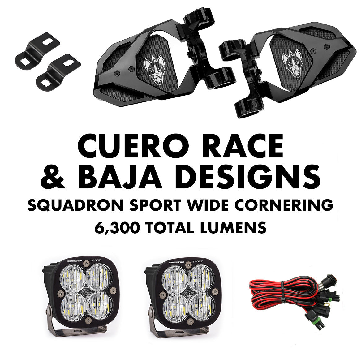 Cuero Race Mirror Light Combo - Adjustable LED Lighting + Rugged Visibility (2024)