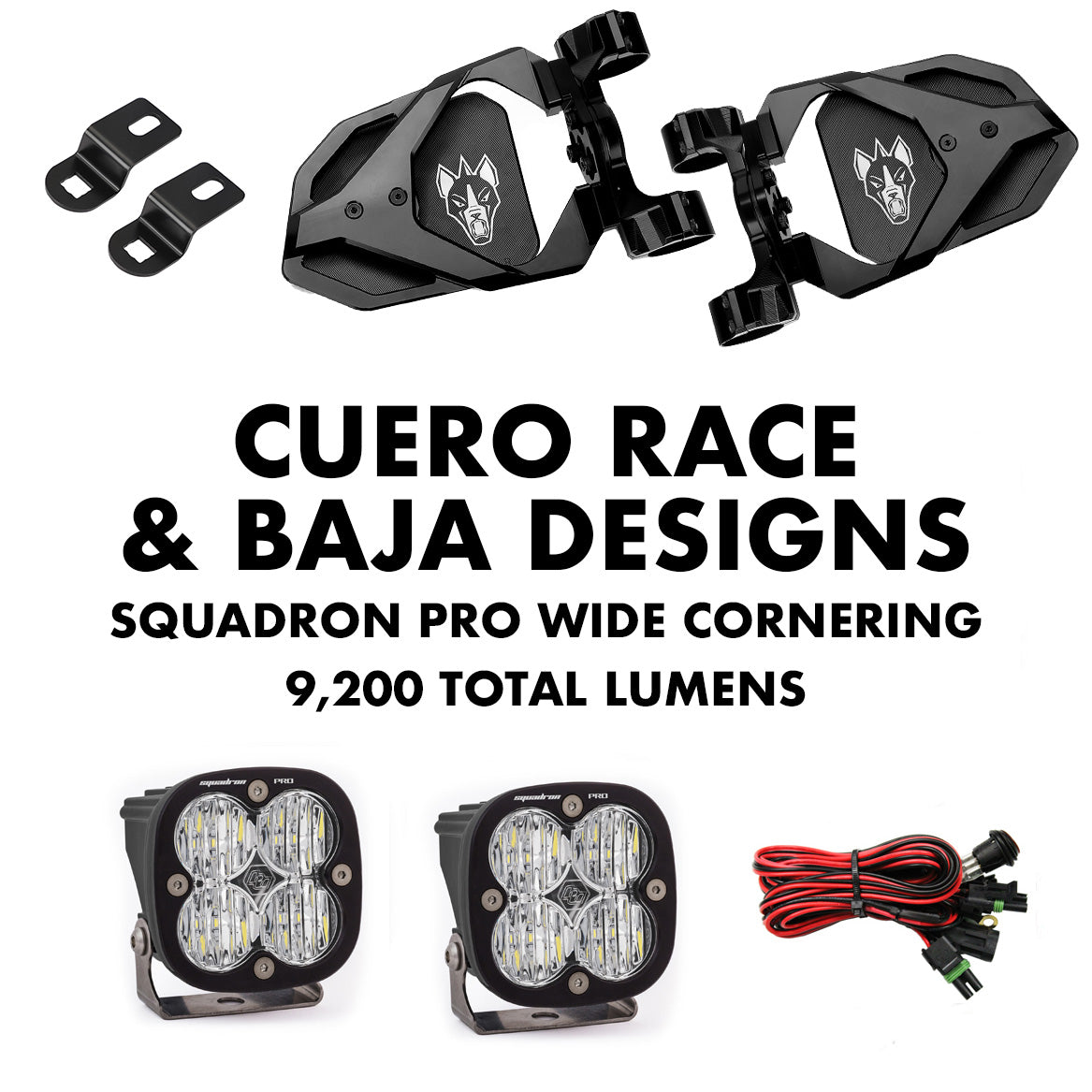 Cuero Race Mirror Light Combo - Adjustable LED Lighting + Rugged Visibility (2024)