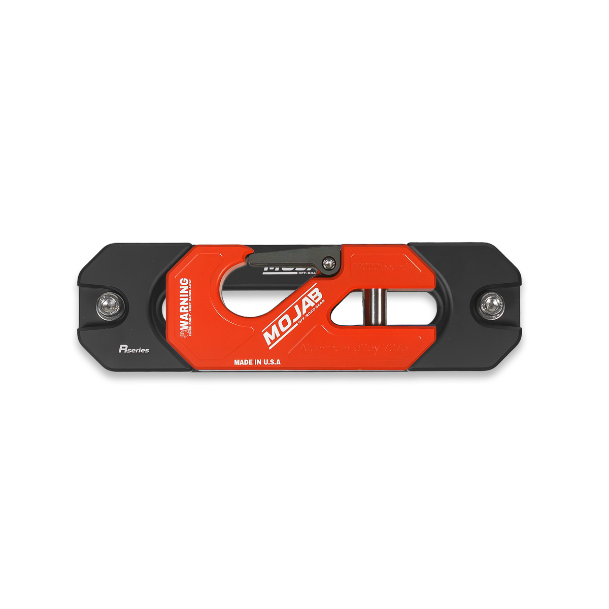 Photo of Aluminum Recessed Winch Shackle with Fairlead Kit, closed latch (LIFE TIME WARRANTY*) by MOJAB OFFROAD - Premium Winches & Winch Mounts for UTVs / Side by Sides
