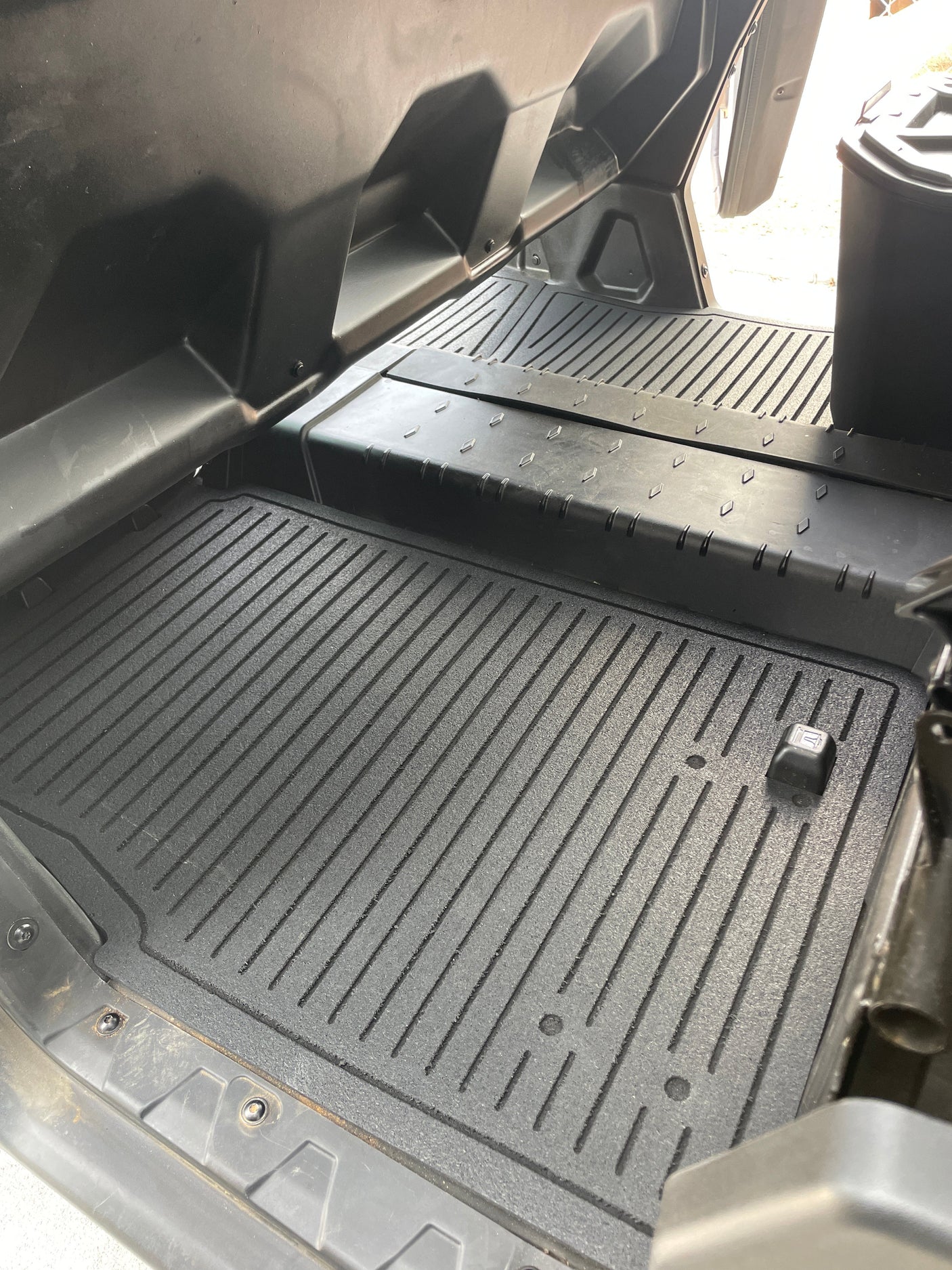 Photo of Can-Am Defender Rubber Floor Mats - 3/8" Recycled Rubber, Made in USA (2016-2025) by Terick Solutions - Premium UTV Rubber floor mats for UTVs / Side by Sides