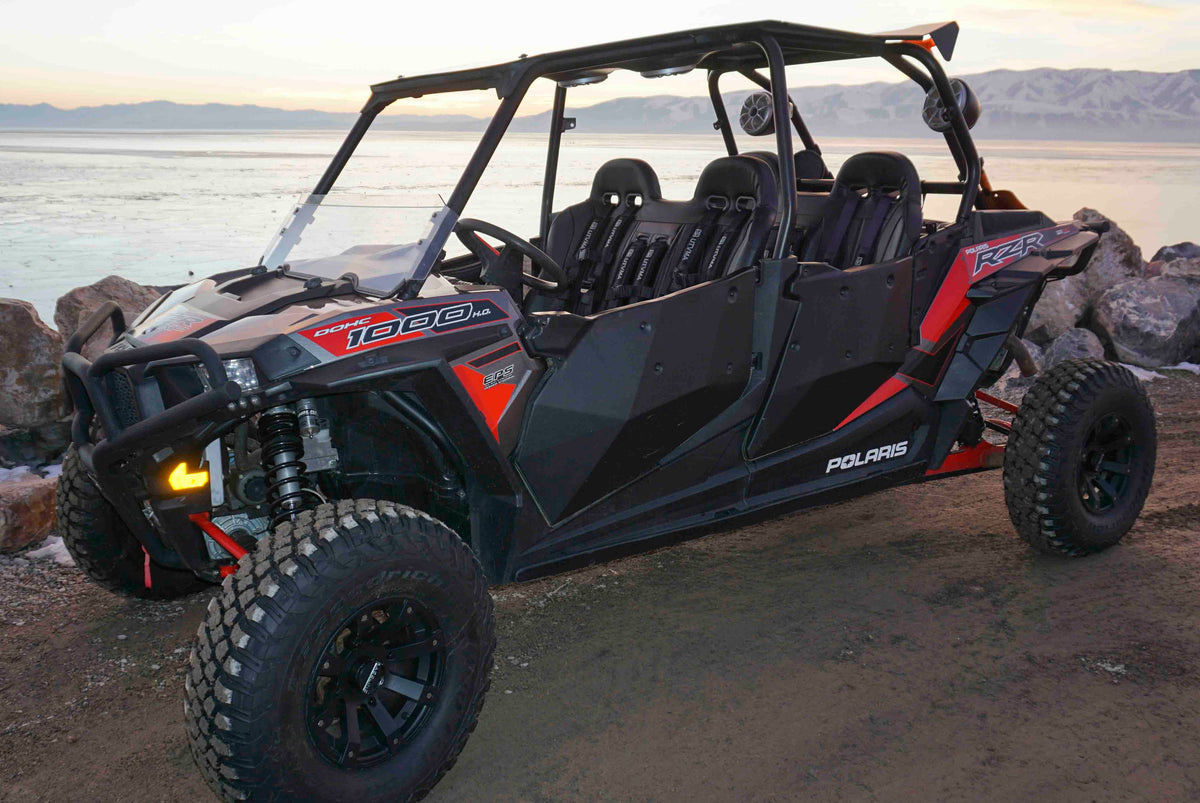 Photo of RZR 1000 Elite Series Bench Seat Front or Rear Bench Seat W Harnesses (over the console) (2014-2023) by UTV Mountain Accessories - Premium Seats & Accessories for UTVs / Side by Sides
