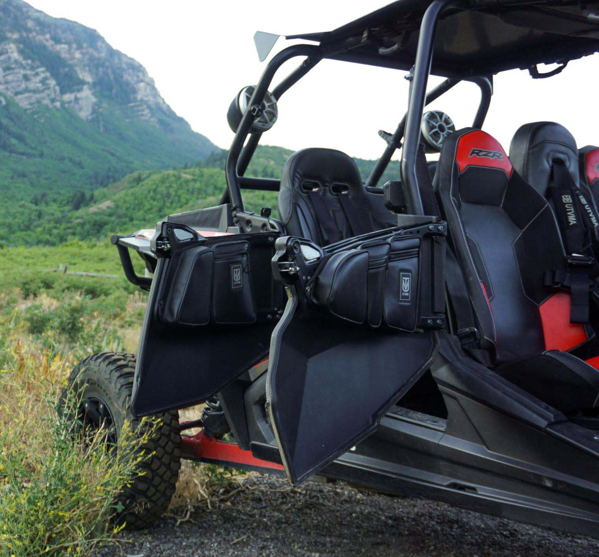 Photo of RZR 4 1000/900 Bag Set (2014-2023) by UTV Mountain Accessories - Premium Door Bags & Door Accessories for UTVs / Side by Sides